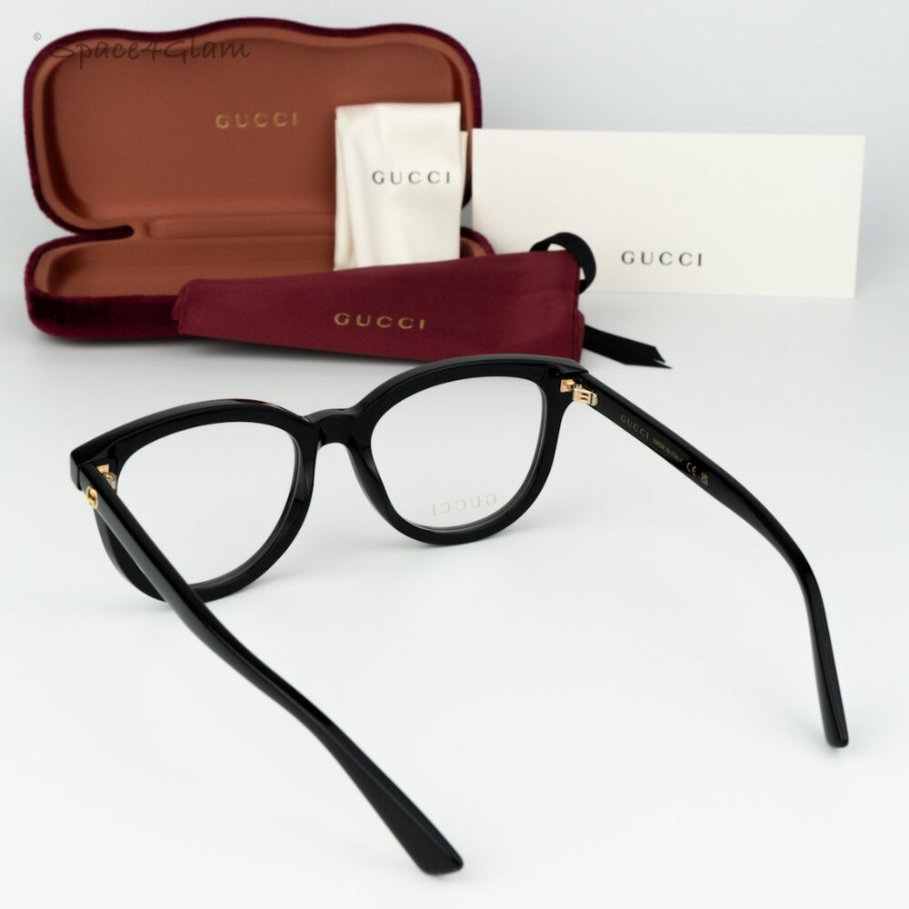 BRAND NEW Gucci Women Eyeglasses Black Demo Oval GG1687O 001 - Picture 7 of 7